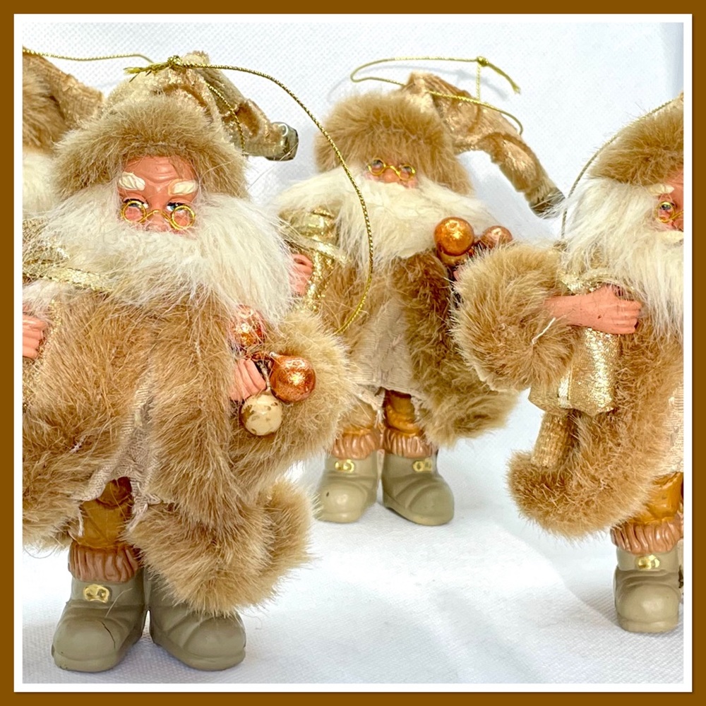 Natural Tone Santa Claus Christmas Tree Ornaments 4